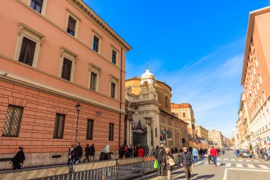 Roma - 6 Ocak: Sokaklar, Roma, Antik Roma 6, 2016 yılında Roma, İtalya.