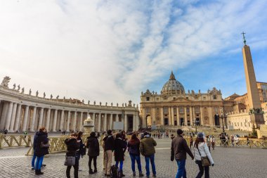 Roma - 6 Ocak: St. Peter's Square, Antik Roma 6, 2016 yılında Roma, İtalya.