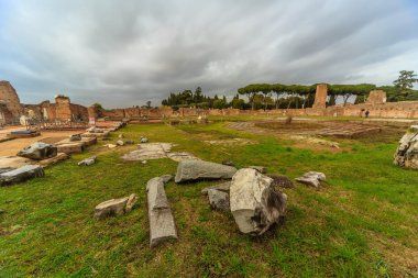 Roma - 13 Ocak: Roma Forumu bir yükseklikten Roma, İtalya görünümü üzerinde 13 Ocak 2016.