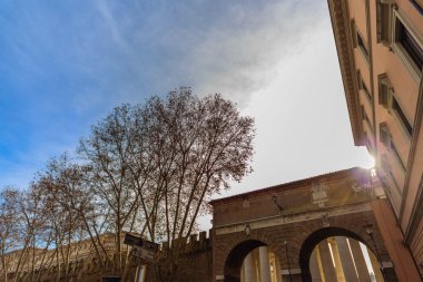 Roma - 6 Ocak: Sokaklar, Roma, Antik Roma 6, 2016 yılında Roma, İtalya.