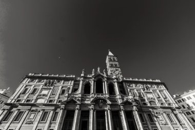 Roma - 17 Ocak: Roma, İtalya görünüm Santa Maria Maggiore Kilisesi 13 Ocak 2016.