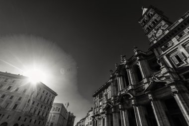 Roma - 17 Ocak: Roma, İtalya görünüm Santa Maria Maggiore Kilisesi 13 Ocak 2016.