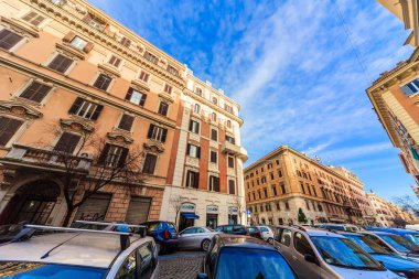 Roma - 6 Ocak: Sokaklar, Roma, Antik Roma 6, 2016 yılında Roma, İtalya.