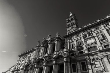 Roma - 17 Ocak: Roma, İtalya görünüm Santa Maria Maggiore Kilisesi 13 Ocak 2016.