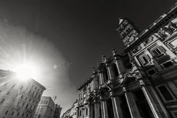 ROMA - 17 de janeiro: Vista da igreja de Santa Maria Maggiore em 13 de janeiro de 2016 em Roma, Itália . — Fotografia de Stock