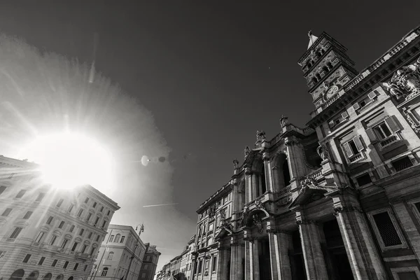 Roma - 17 Ocak: Roma, İtalya görünüm Santa Maria Maggiore Kilisesi 13 Ocak 2016.