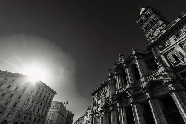 ROMA - 17 de janeiro: Vista da igreja de Santa Maria Maggiore em 13 de janeiro de 2016 em Roma, Itália . — Fotografia de Stock