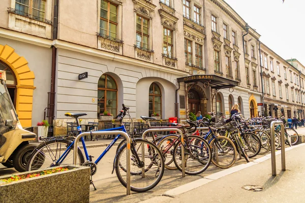 Krakow, Polonya - 15 Eylül: Krakow, Polonya 22 Eylül 2015 tarihinde sokaklarında