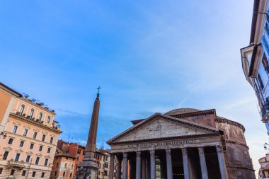 Roma - 12 Ocak: Romejanuary 12, 2016 yılında Roma, İtalya, Pantheon.