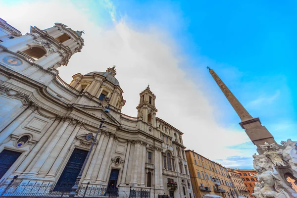Řím - 12. ledna: Piazza Navona v Romejanuary 12, 2016 v Římě, Itálie. — Stock fotografie
