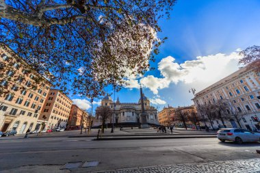 Roma - 6 Ocak: Sokaklar, Roma, Antik Roma 6, 2016 yılında Roma, İtalya.