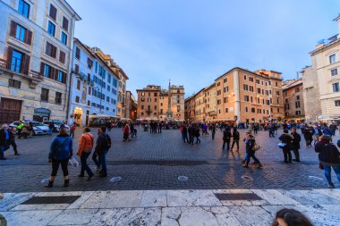 Roma - 6 Ocak: Sokaklar, Roma, Antik Roma 6, 2016 yılında Roma, İtalya.