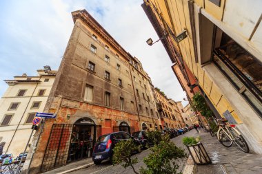 Roma - 6 Ocak: Sokaklar, Roma, Antik Roma 6, 2016 yılında Roma, İtalya.