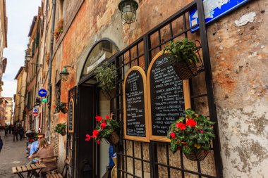 Roma - 6 Ocak: Sokaklar, Roma, Antik Roma 6, 2016 yılında Roma, İtalya.