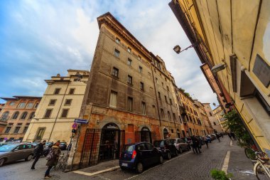 Roma - 6 Ocak: Sokaklar, Roma, Antik Roma 6, 2016 yılında Roma, İtalya.