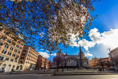 Roma - 6 Ocak: Sokaklar, Roma, Antik Roma 6, 2016 yılında Roma, İtalya.