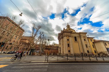 Roma - 6 Ocak: Sokaklar, Roma, Antik Roma 6, 2016 yılında Roma, İtalya.