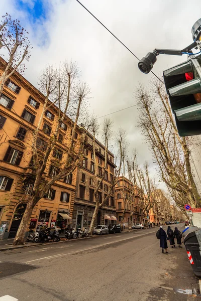 ROME - January 6: Streets of Rome, ancient Rome 6, 2016 in Rome, Italy. — Stock Photo, Image