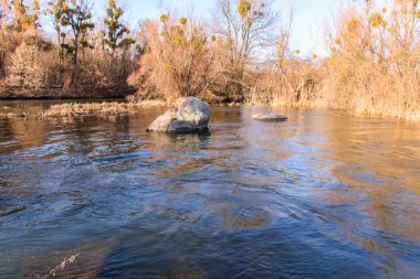 İnanılmaz kış manzarası. Güzel doğa.