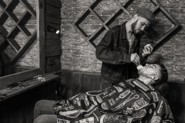 Kuaför tarak istemci Berber Dükkanı