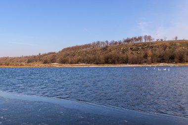İnanılmaz kış manzarası. Güzel doğa.