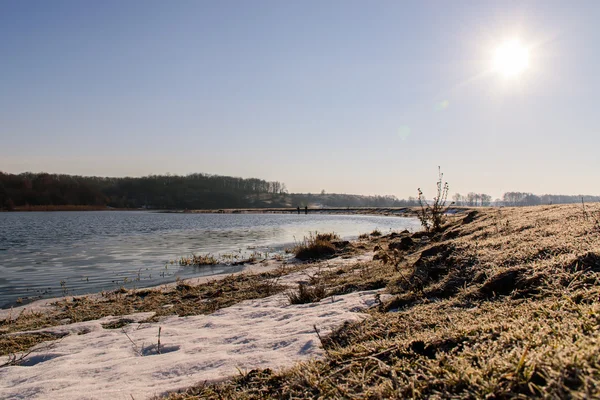 Paysage hivernal incroyable. Belle nature . — Photo