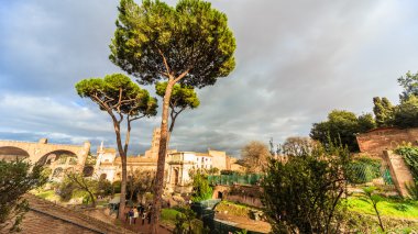 Roma - 13 Ocak: Roma Forumu Roma, İtalya görünümü üzerinde 13 Ocak 2016.