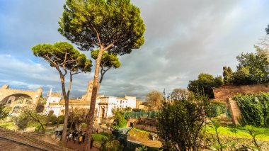 Roma - 13 Ocak: Roma Forumu Roma, İtalya görünümü üzerinde 13 Ocak 2016.