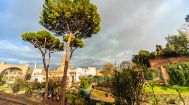 Roma - 13 Ocak: Roma Forumu Roma, İtalya görünümü üzerinde 13 Ocak 2016.