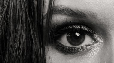 Güzel göz makyaj eyeliner