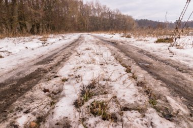 İnanılmaz kış manzarası. Güzel doğa.