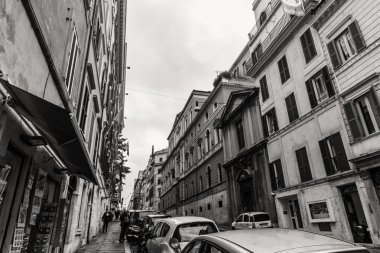 Roma - 6 Ocak: Sokaklar, Roma, Antik Roma 6, 2016 yılında Roma, İtalya.