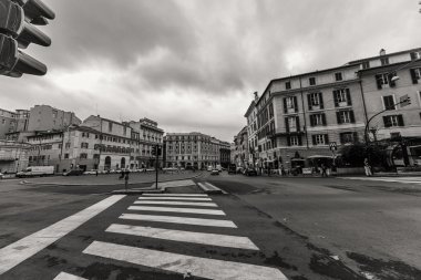 Roma - 6 Ocak: Sokaklar, Roma, Antik Roma 6, 2016 yılında Roma, İtalya.