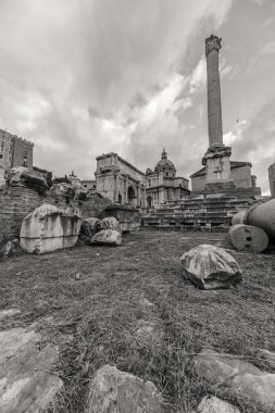 Roma - 13 Ocak: Roma Forumu Roma, İtalya görünümü üzerinde 13 Ocak 2016.