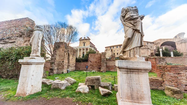 Rom - 13 januari: Utsikt över Forum Romanum på 13 januari 2016 i Rom, Italien. — Stockfoto