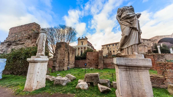 Rom - 13 januari: Utsikt över Forum Romanum på 13 januari 2016 i Rom, Italien. — Stockfoto