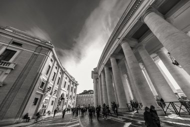 Roma - 6 Ocak: St. Peter's Square, Antik Roma 6, 2016 yılında Roma, İtalya.