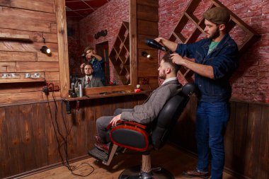 Kuaför tarak istemci Berber Dükkanı