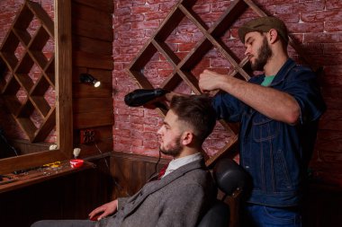 Kuaför tarak istemci Berber Dükkanı