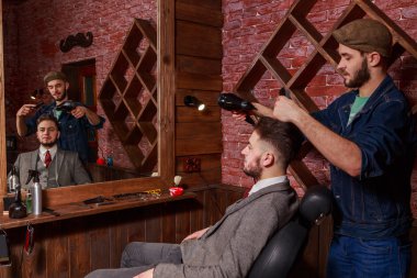 Kuaför tarak istemci Berber Dükkanı