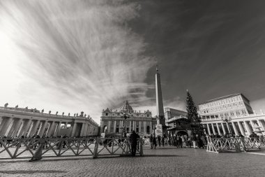 Roma - 6 Ocak: St. Peter's Square, Antik Roma 6, 2016 yılında Roma, İtalya.