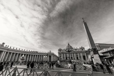 Roma - 6 Ocak: St. Peter's Square, Antik Roma 6, 2016 yılında Roma, İtalya.