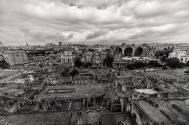 Roma - 13 Ocak: Roma Forumu Roma, İtalya görünümü üzerinde 13 Ocak 2016.