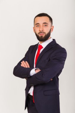 Güzel iş takım elbiseli bir adam