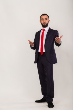 Güzel iş takım elbiseli bir adam