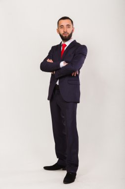 Güzel iş takım elbiseli bir adam