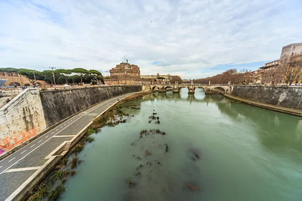 Προβολή του Τίβερη στη Ρώμη — Φωτογραφία Αρχείου