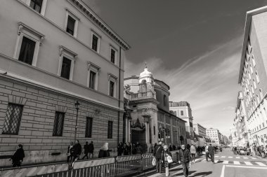 Roma - 6 Ocak: Sokaklar, Roma, Antik Roma 6, 2016 yılında Roma, İtalya.