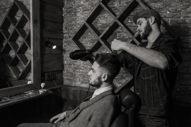 Kuaför tarak istemci Berber Dükkanı