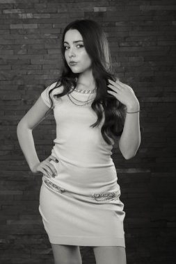 Güzel bir rakam ile güzel esmer